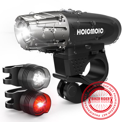 Combo đèn pha và đèn hậu xe đạp siêu sáng PKXD-1029